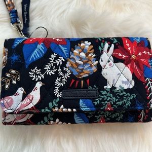 Vera Bradley winter forest wristlet